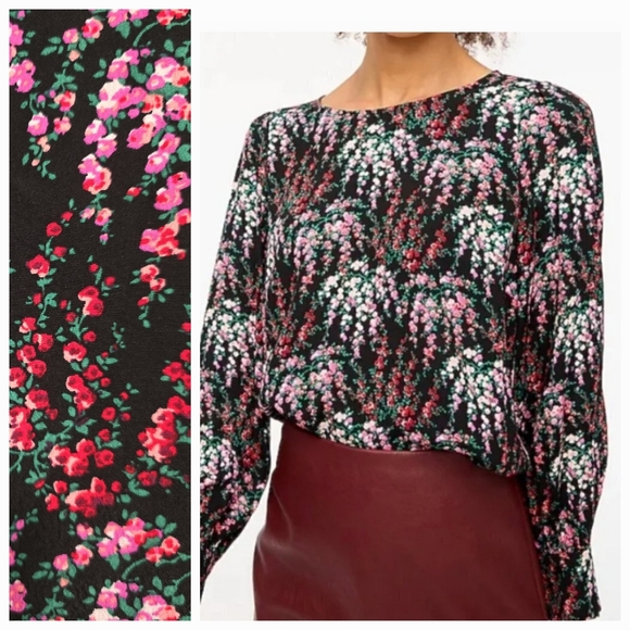 J. Crew Tops - 🌟7/25$ J. CREW Printed Puff Sleeve Top